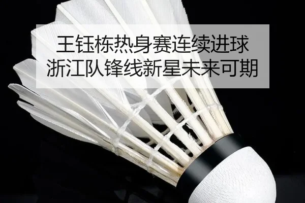 王钰栋热身赛连续进球 浙江队锋线新星未来可期